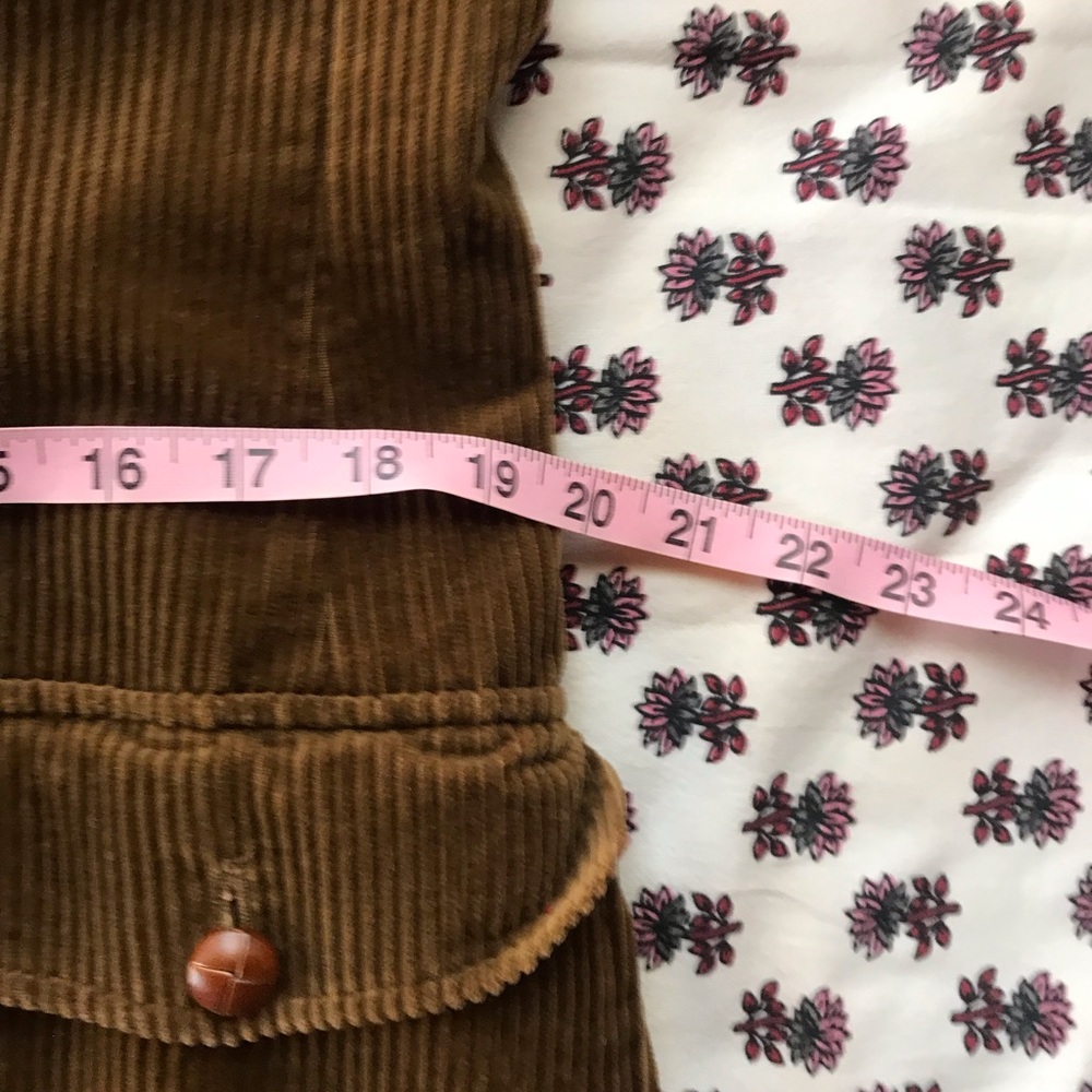 Laura Ashley Brown Corduroy Double-Breasted Women's Jacket - Picture 11 of 12